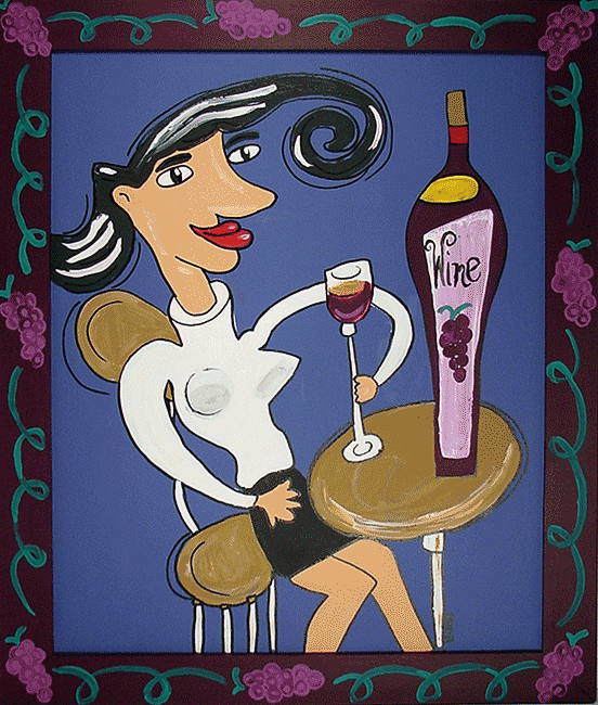 Click here to go to larger image of "Wine Girl"